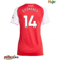 Camiseta Arsenal Viktor Gyokeres #14 Primera Equipación para mujer 2025-26 manga corta